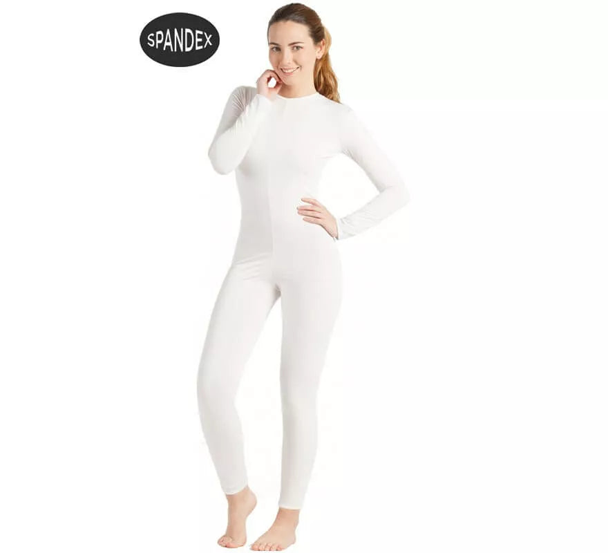 Mono interior de spandex Blanco para mujer