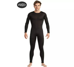 Black spandex underwear jumpsuit for men