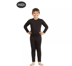 Black spandex underwear jumpsuit for children