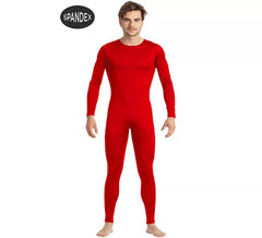 Red spandex underwear jumpsuit for men