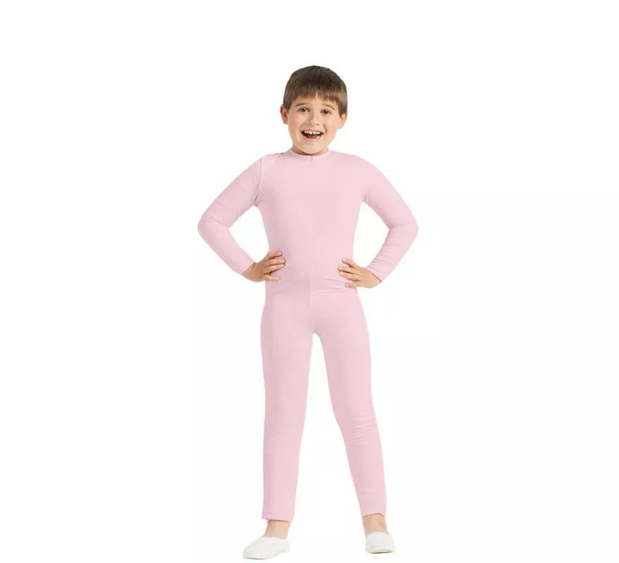 Mono o Maillot de Color Rosa Spandex para Niños
