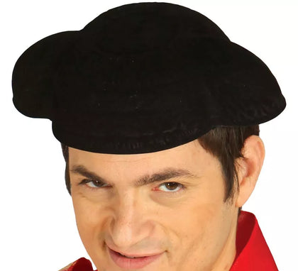 Montera Torero flocada negra