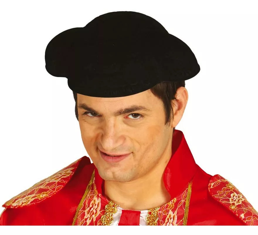 Montera Torero flocada negra