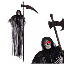 Hanging Death with Scythe 155x110x10 cm