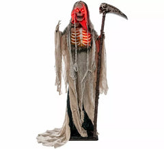 Death with Scythe, Light, Sound and Movement of 138x17x162 cm