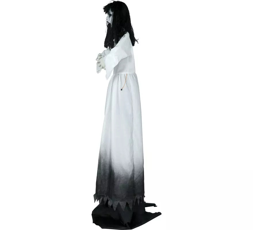 Mujer Zombie con Luz de Sonido y Movimiento de 180 cm