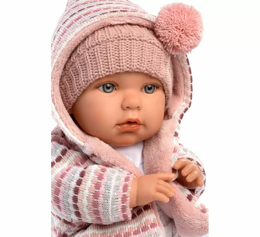 Translation missing: en.Muñeca Baby Julia Llorona de 42 cm con Conjunto de Punto