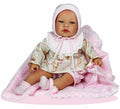 Muñeca Celia con Manta y Conjunto rosa de 45 cm