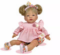 Muñeca Celia Floral rosa de 45 cm