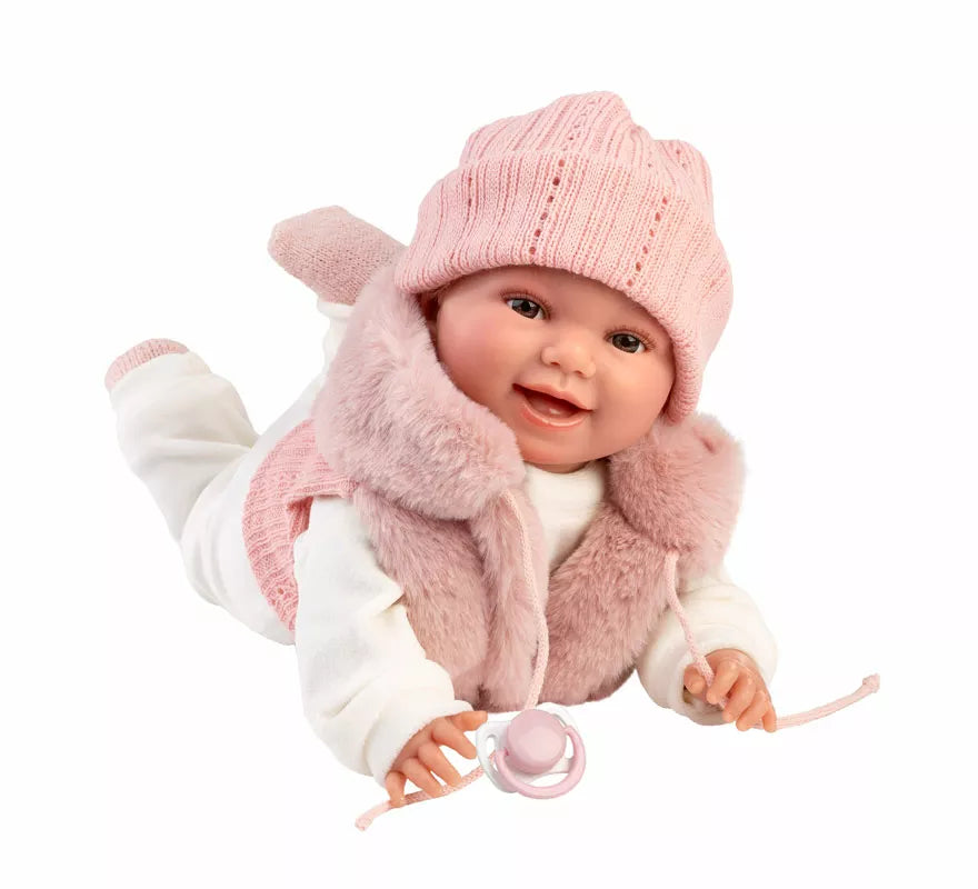Translation missing: en.Muñeca Chloe Sonrisas de 38 cm con Chaleco y Gorro