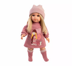 35 cm Elena Doll with Dress and Knitted Hat