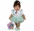 Muñeca Little Tita Bailarina verde menta con Maquillaje de 40 cm