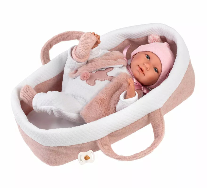 Muñeca Mimi Llorona de 42 cm con Capazo