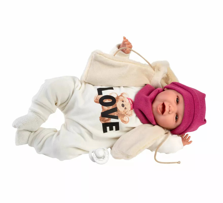 Translation missing: en.Muñeca Mimi Sonrisas Osito Love de 42 cm con Chaleco y Chupete