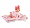 Muñeca Olivia Llorona de 38 cm con Cojín, Biberón y Chupete