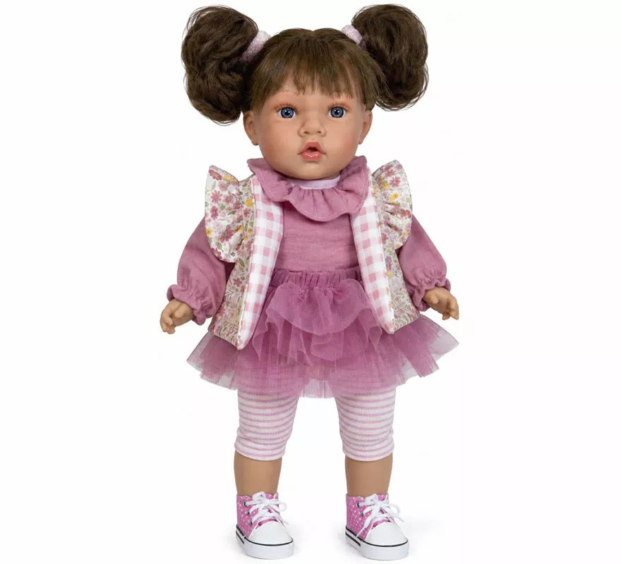Translation missing: en.Muñeca Susette Floral rosa con Falda de Tul de 45 cm