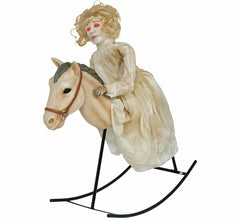 Scary Doll on a Horse with Light, Sound and Movement of 100 cm