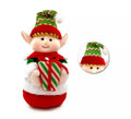 Muñeco de Elfo Rojo de Terciopelo de 30 cm