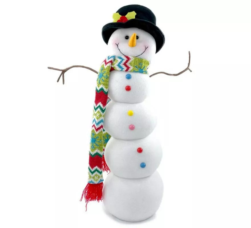 Translation missing: en.Muñeco de Nieve con Sombrero de 50 cm