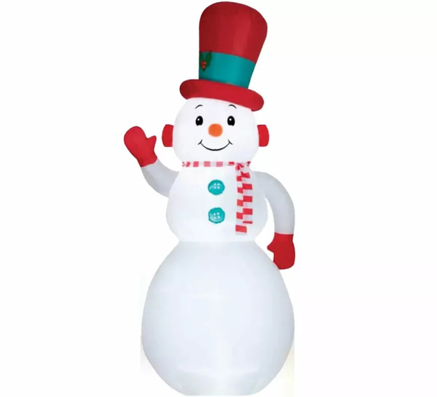 Translation missing: en.Muñeco de Nieve Sonriente Hinchable con LED de 302 cm