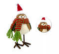 Muñeco de Pájaro Marrón de Navidad de 18 cm