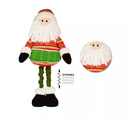 Muñeco de Papá Noel Estirable de 90 cm
