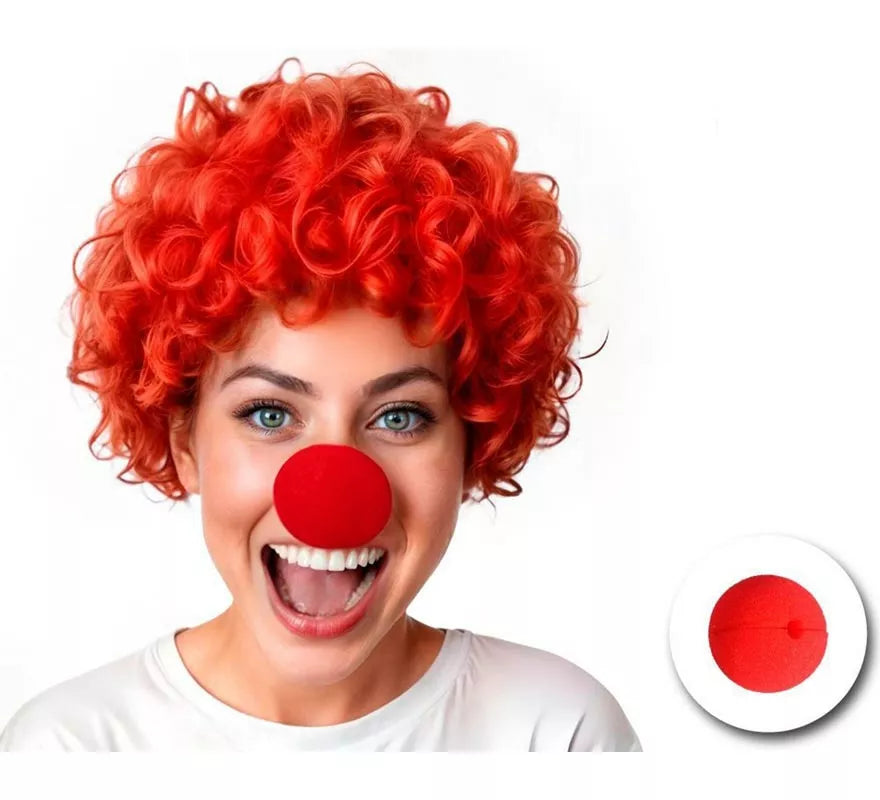Nariz de Payaso de foam roja