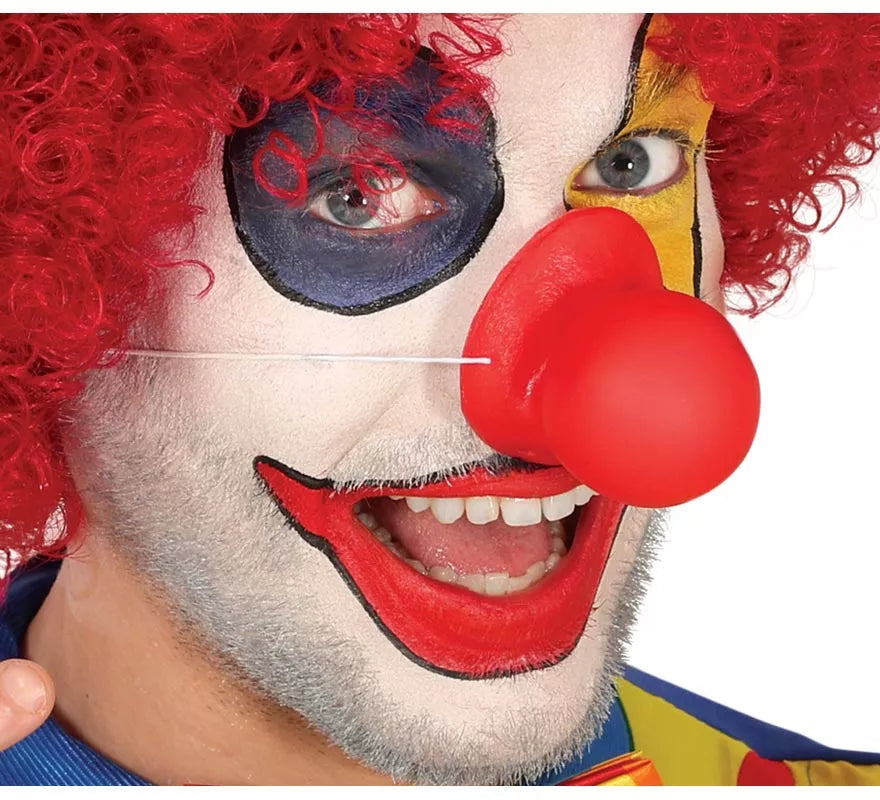 Nariz de Payaso roja de Látex con sonido