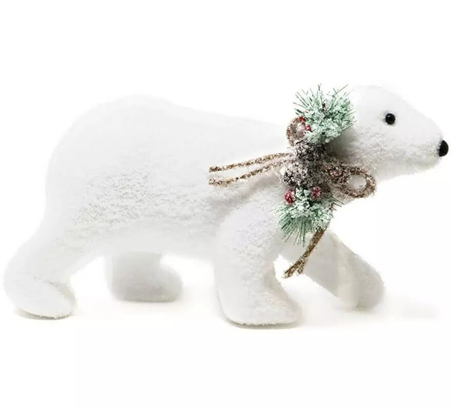 Translation missing: en.Oso Blanco decorativo de 18 cm