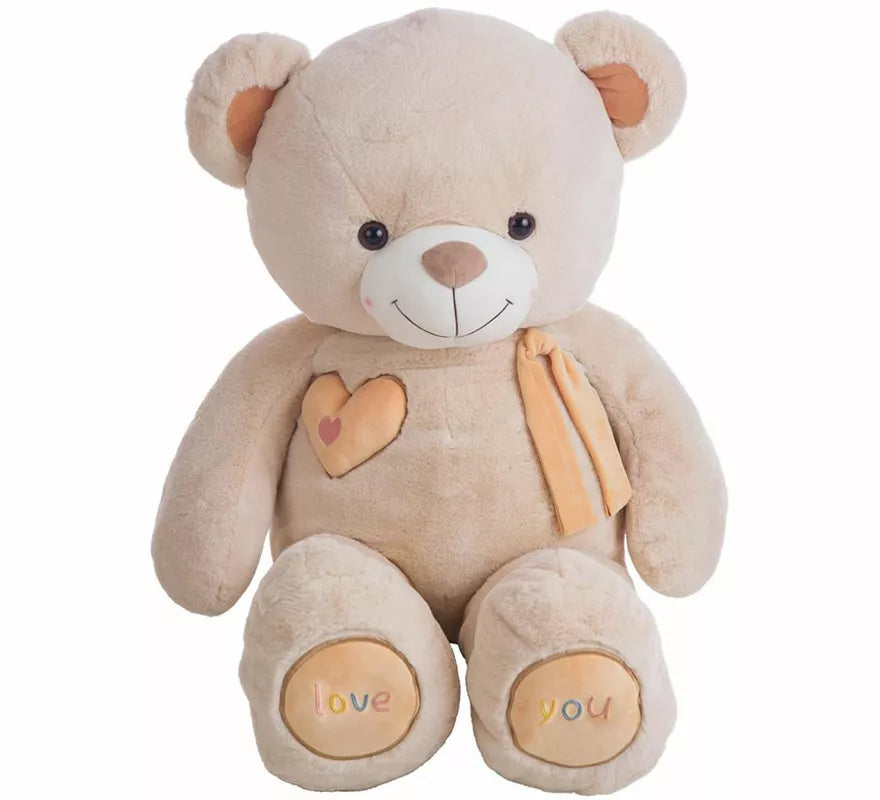 Translation missing: en.Oso de Peluche de San Valentín beige en varios tamaños