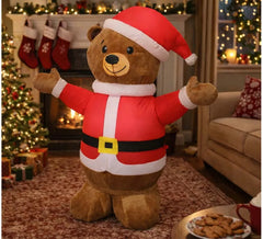 120 cm Inflatable Santa Claus Bear