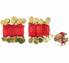 Pack of 2 Coin Bracelets in various colors