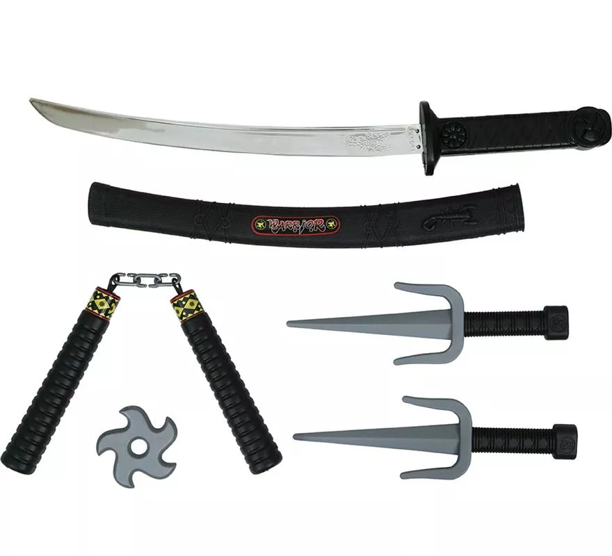 Translation missing: en.Pack 5 Armas Ninja de Plástico de Juguete