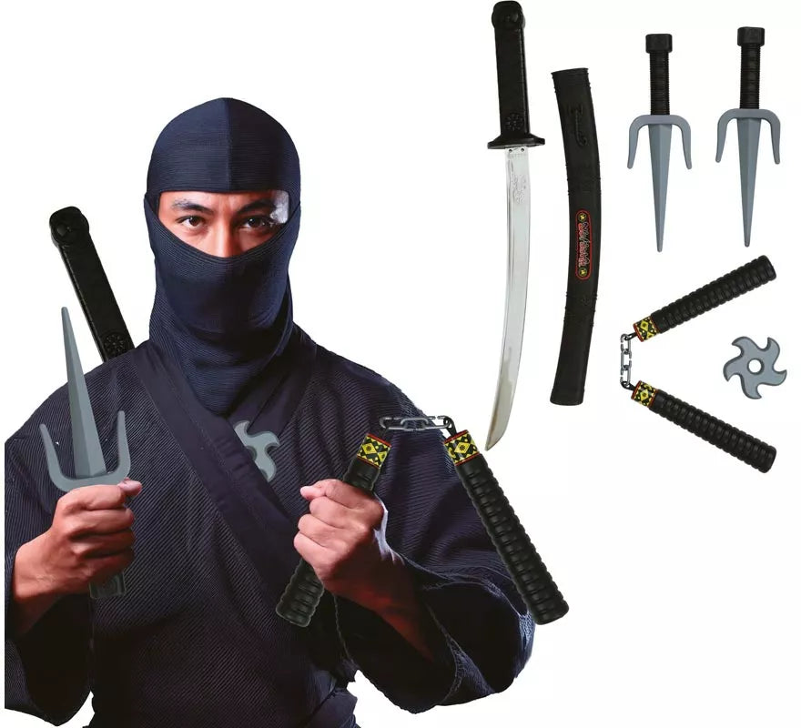 Translation missing: en.Pack 5 Armas Ninja de Plástico de Juguete