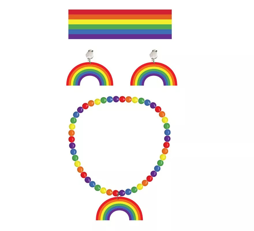 Pack Accesorios LGTB: Cinta, Pendientes y Collar