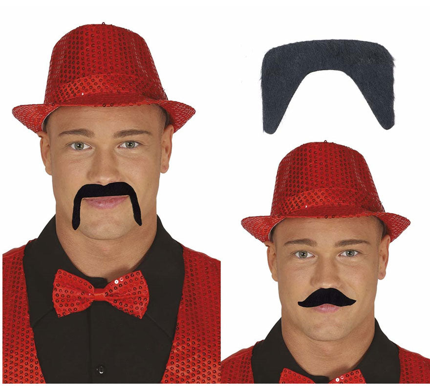Translation missing: en.Pack de 10 Bigotes Negros