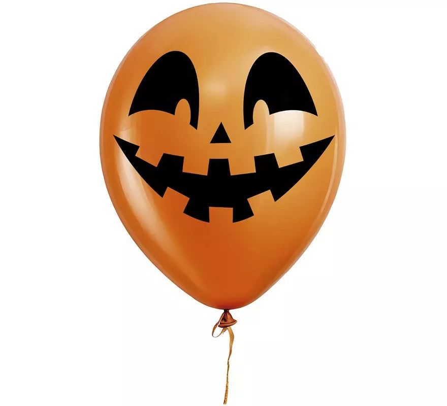 Translation missing: en.Pack de 10 Globos Cara de Calabaza de 30 cm