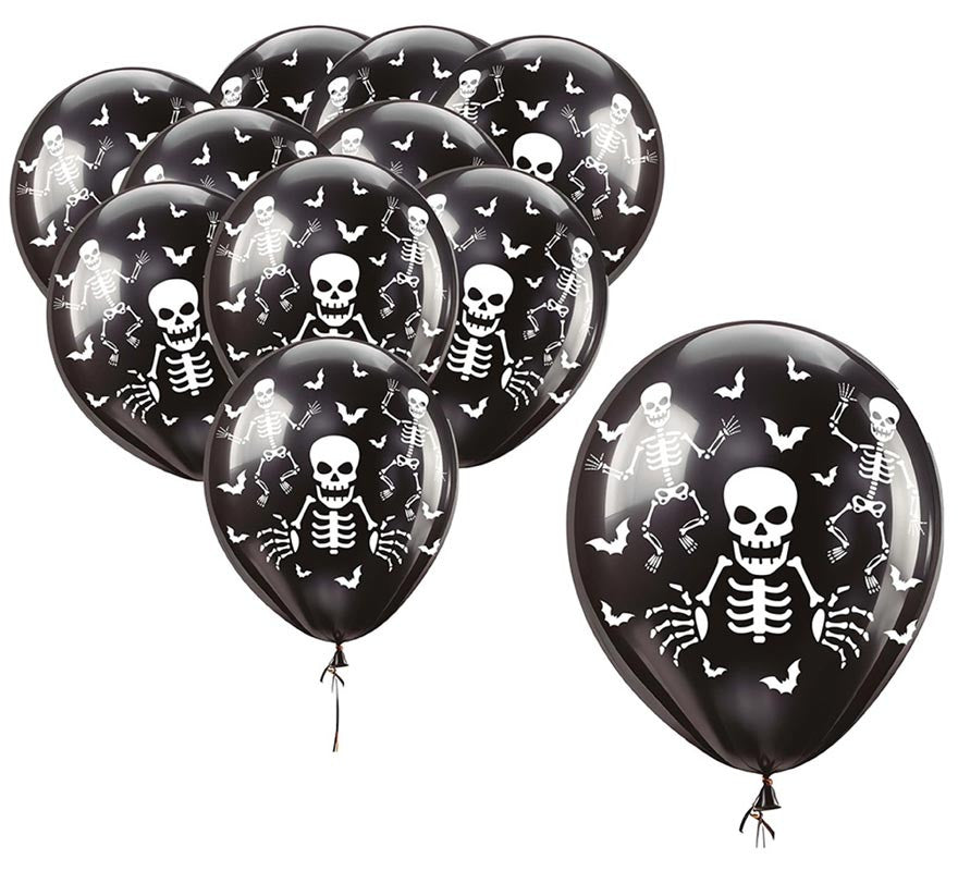 Translation missing: en.Pack de 10 Globos Esqueletos de 30 cm