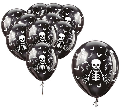 Pack de 10 Globos Esqueletos de 30 cm