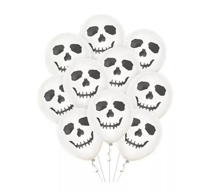 Pack de 10 Globos Fantasma Feliz de 30 cm