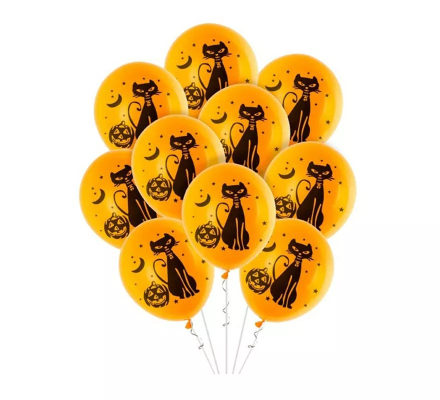 Translation missing: en.Pack de 10 Globos Gato de 30 cm