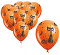 Pack de 10 Globos Gato y Calabaza de 30 cm