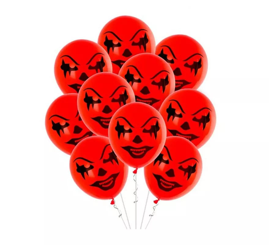 Translation missing: pt-PT.Pack de 10 Globos Payaso rojo de 30 cm