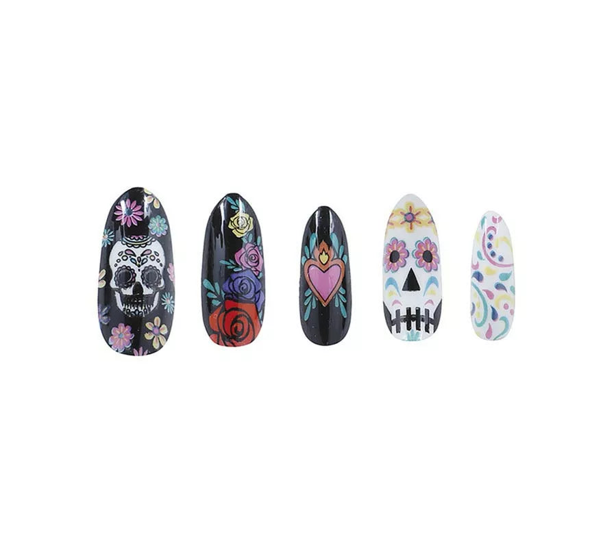 Pack de 10 Uñas Catrina con pegamento