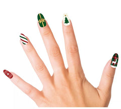 Pack of 10 Christmas Nails with adhesive