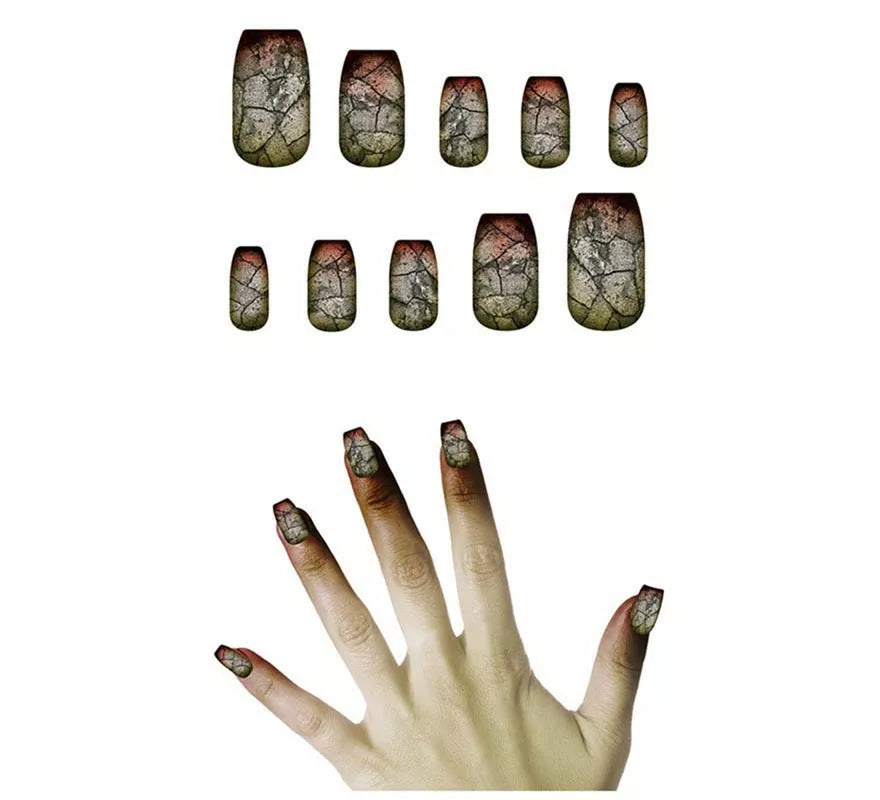 Translation missing: en.Pack de 10 Uñas Zombie con pegamento