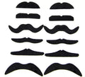 Pack de 12 Bigotes Negros