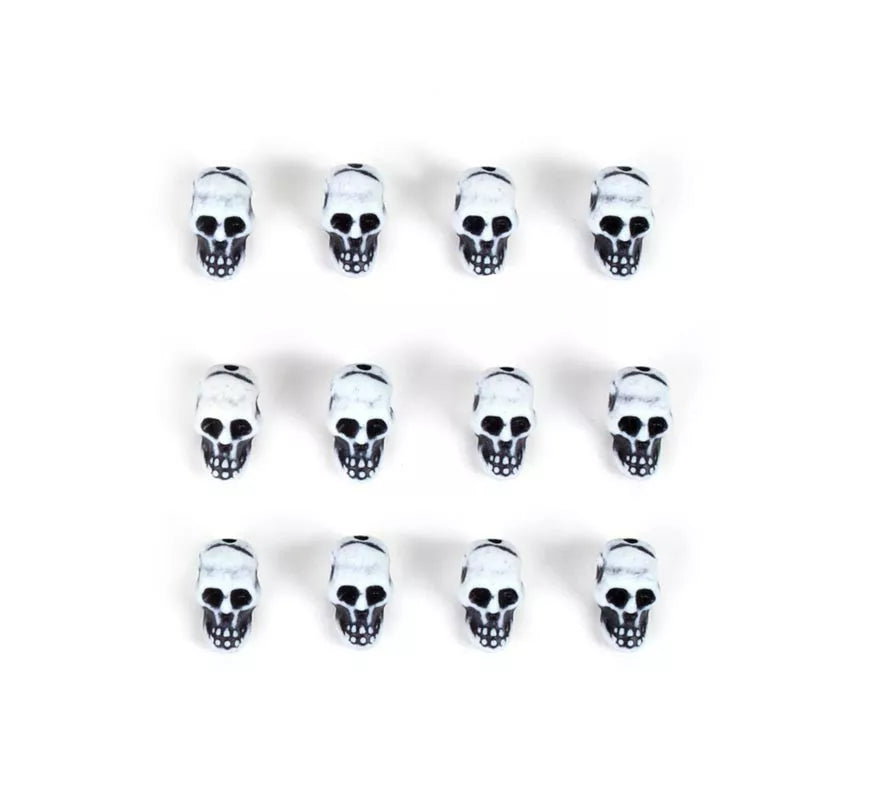 Translation missing: en.Pack de 12 Calaveras blancas decorativas