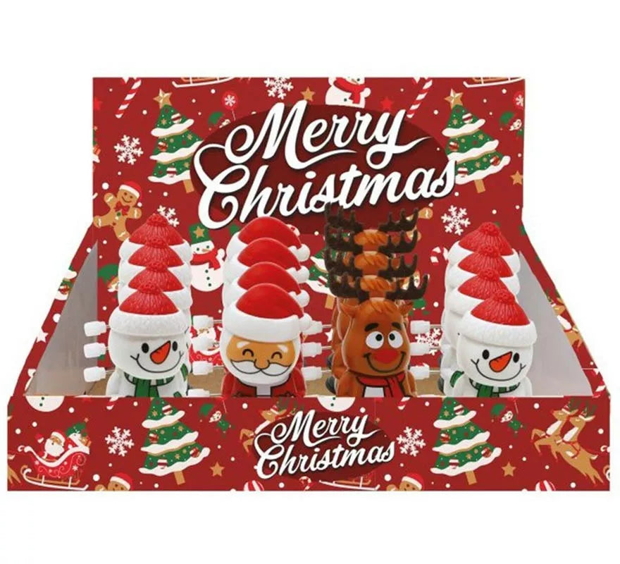 Translation missing: en.Pack de 12 Muñecos Navidad andantes en modelos surtidos de 6,5 cm