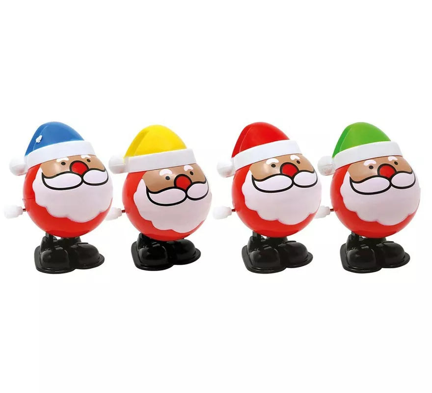 Pack de 12 Papás Noeles Saltarines de 6,5 cm
